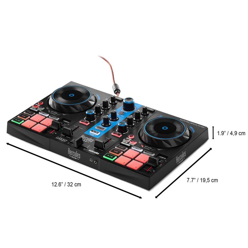 Controlador DJ Hercules DJControl Inpulse 200 MK2 - Azul Ártico